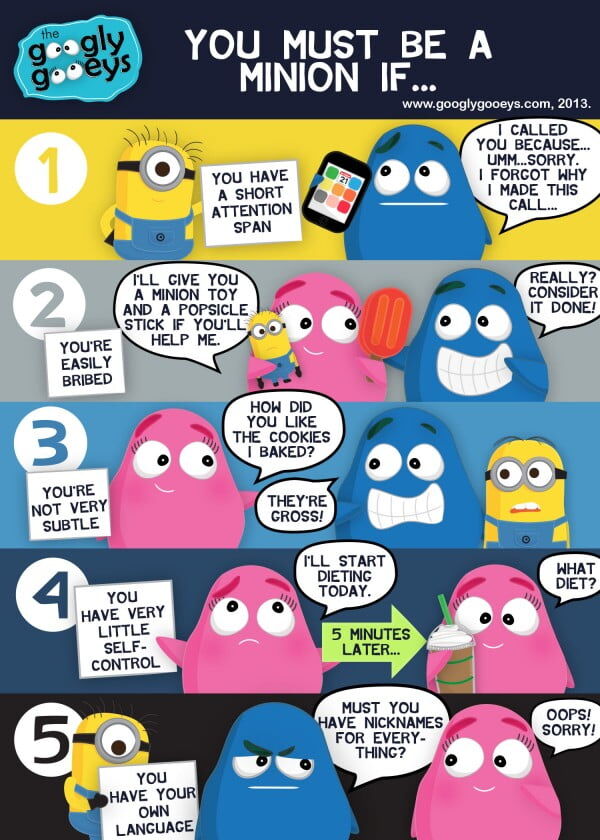 The Minion Quiz: You Must Be a Minion If... - Googly Gooeys