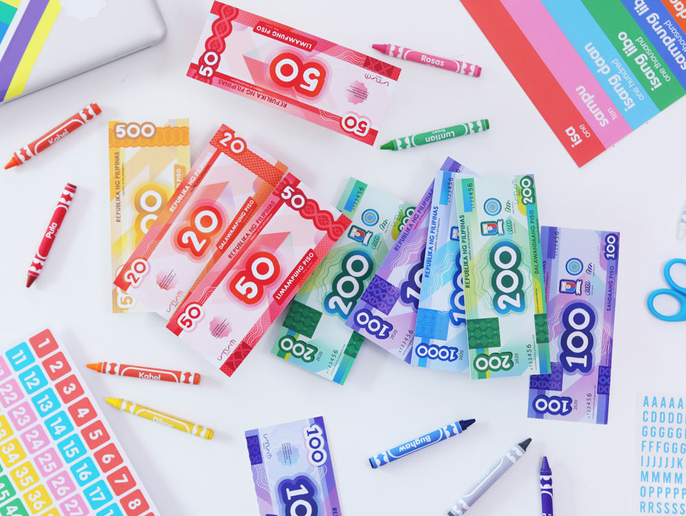 free printable philippine play money googly gooeys watercolor workshop