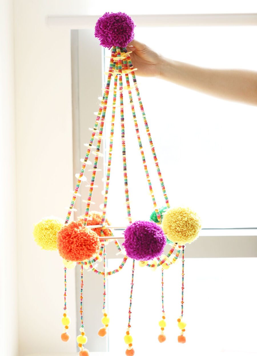 DIY Colorful Polish Chandelier - Googly Gooeys - | Watercolor Workshop