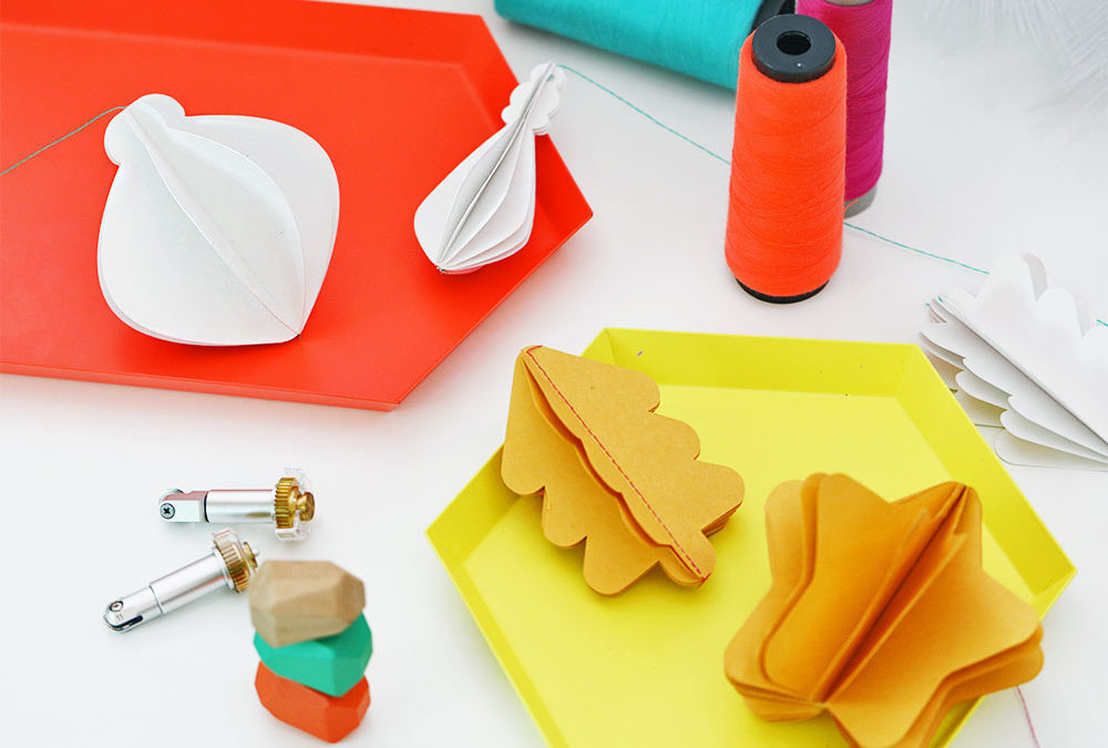 Cricut Project: 3D Paper Christmas Ornaments