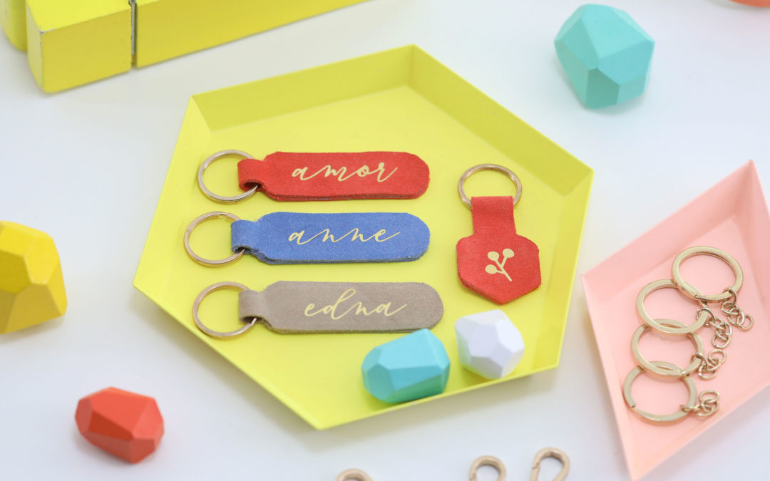 Cricut Project: DIY Suede Keychains and Bookmarks with Iron-on