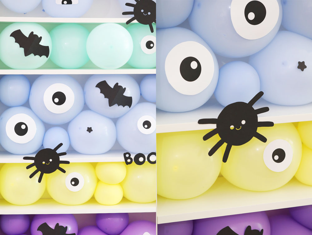 Free Printable: Halloween Googly Eyes + DIY Balloon Wall